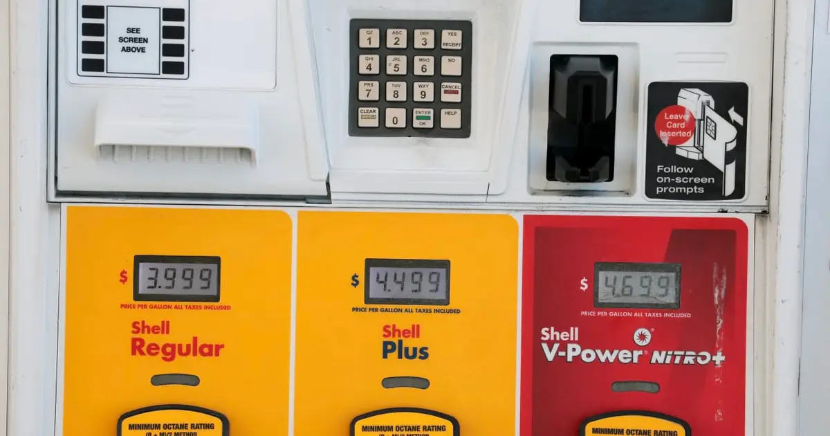 Gasoline prices just fell below $4 per gallon — by the smallest possible amount