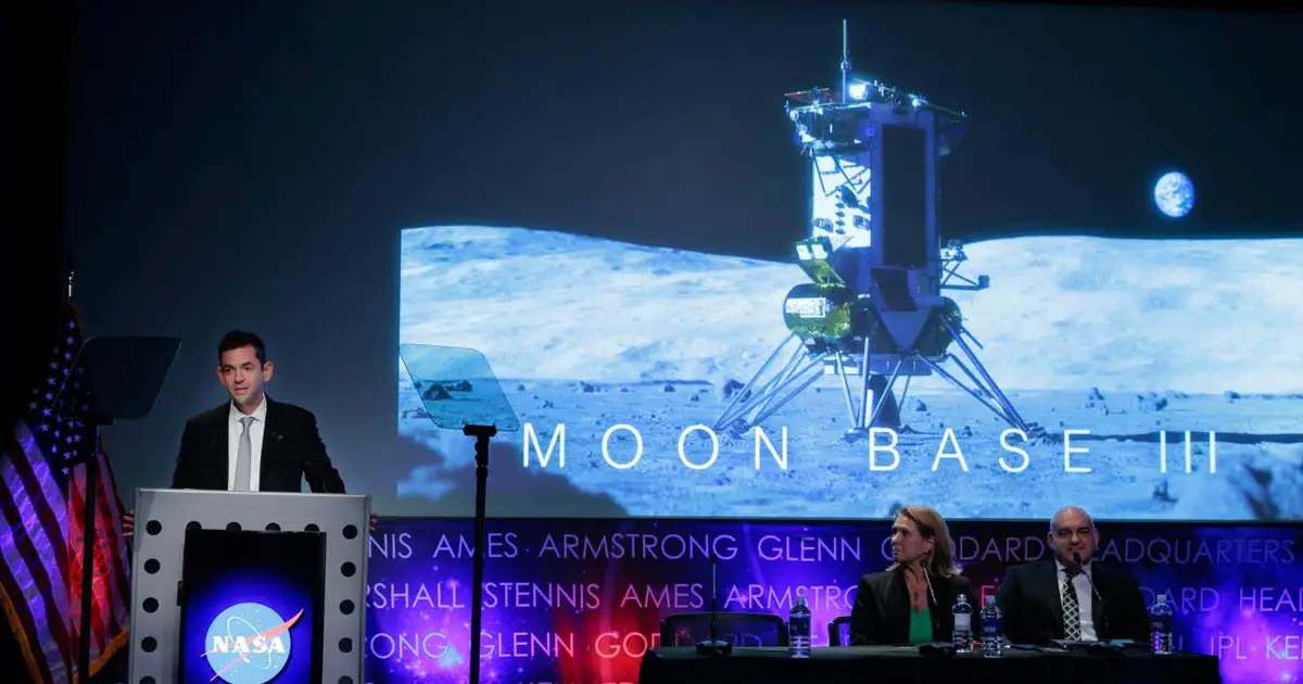 NASA plans a base on the moon spanning hundreds of square kilometres