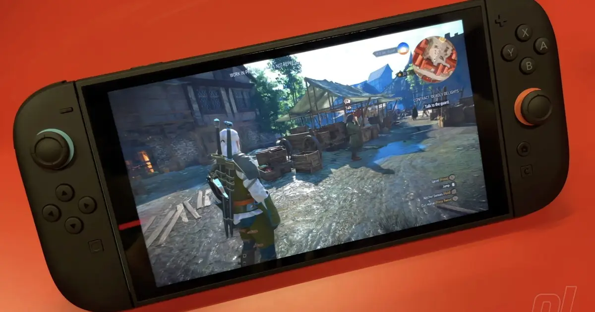 Video: The Witcher 3 Remastered Handheld Gameplay On Switch 2