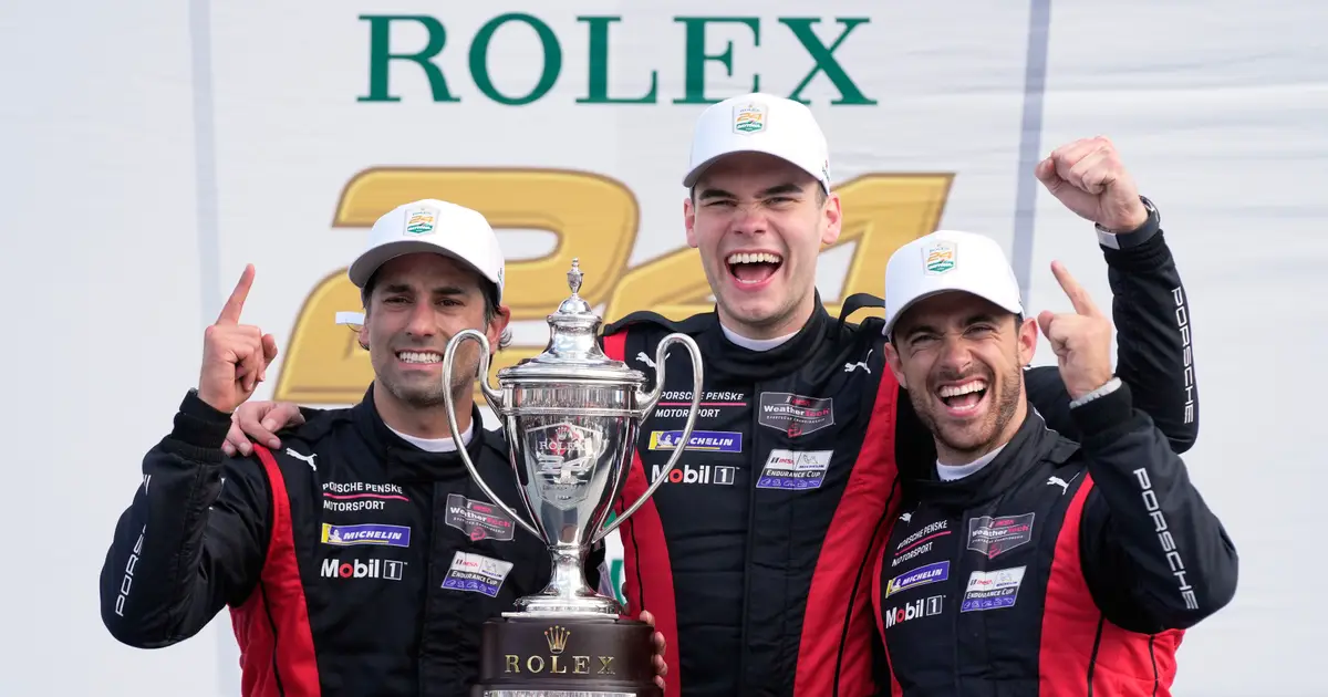 Roger Penske team wins third consecutive Rolex 24 at Daytona in thrilling finish