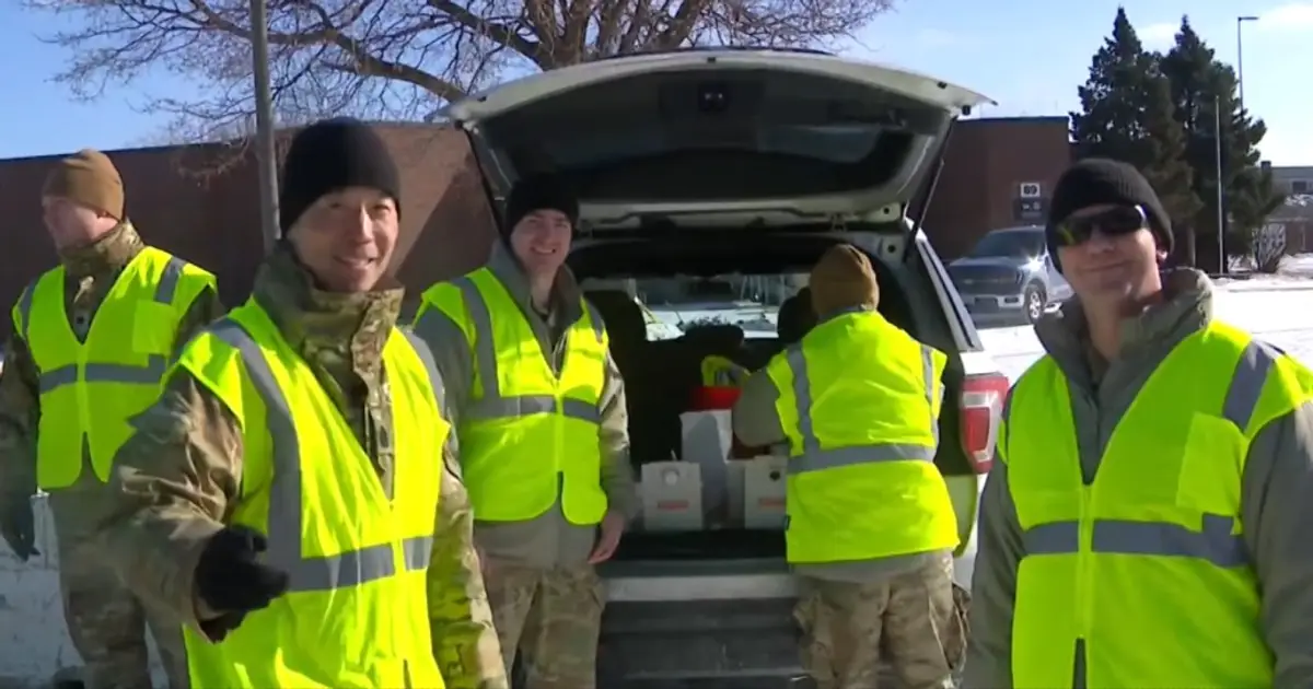 Guard Members Hand Out Coffee , Donuts to Protesters