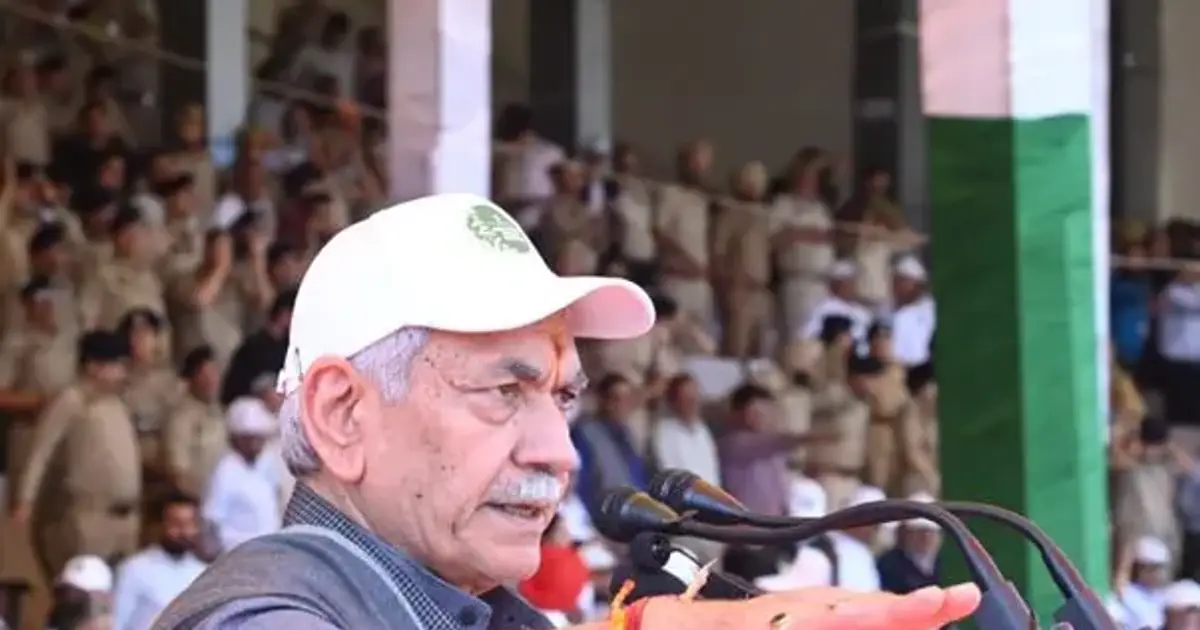 Historic movement against narco - terrorism has risen : LG Sinha