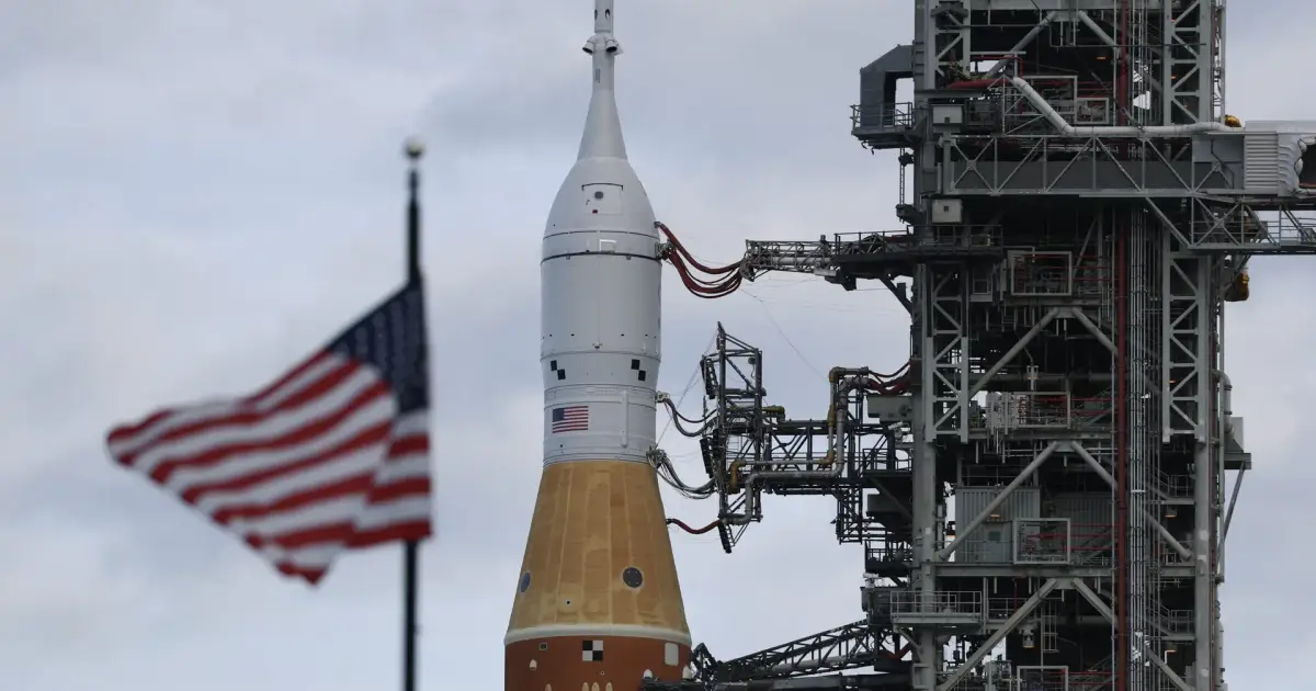 NASA hit by fuel leaks during a practice countdown of the moon rocket that will fly with astronauts