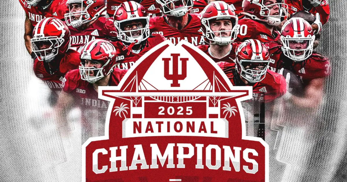 🏈 Indiana completes undefeated season , wins national title , beating Miami in CFP final