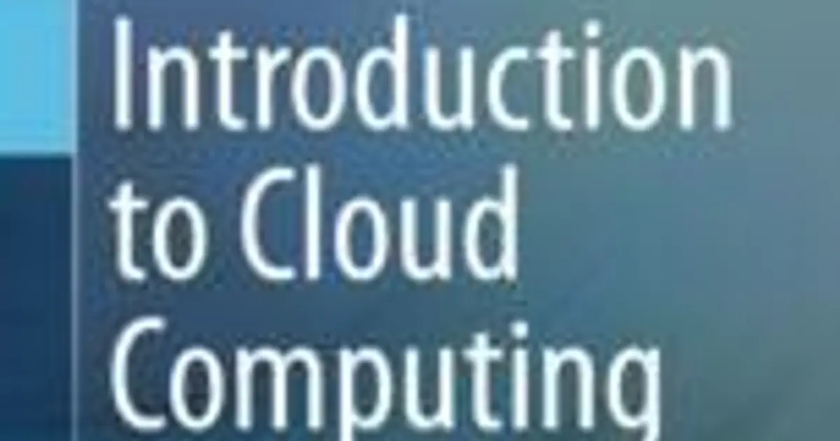 Introduction to Cloud Computing