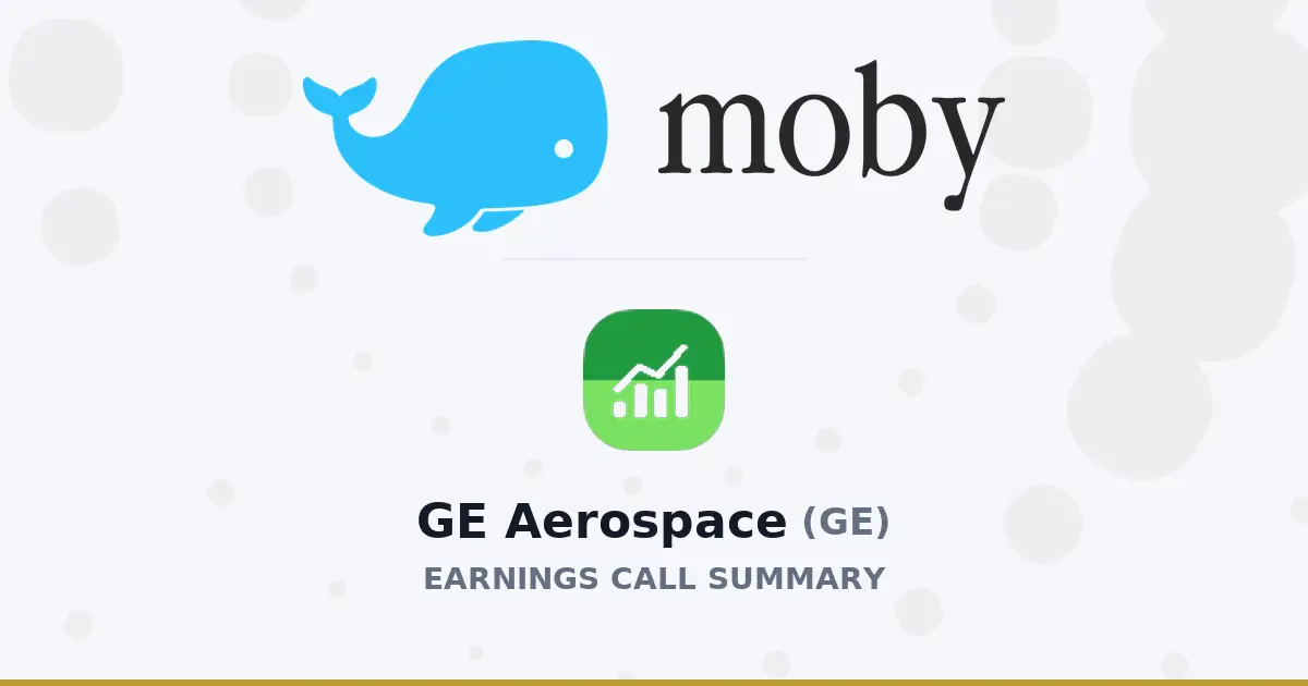GE Aerospace Q2 2026 Earnings Call Summary