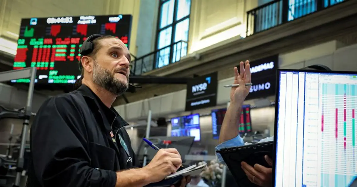 Shares dip on pressure from technology; yields and oil fall