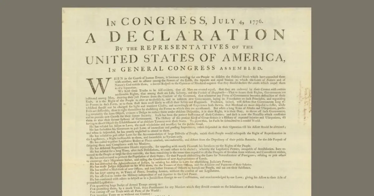 Rare copy of Declaration of Independence will tour around Maine this year