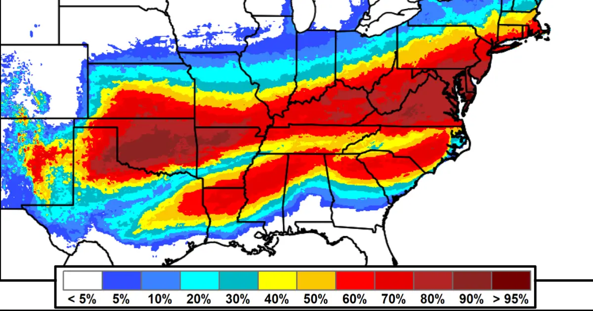 A massive winter storm will hit large parts of the U . S . through the weekend