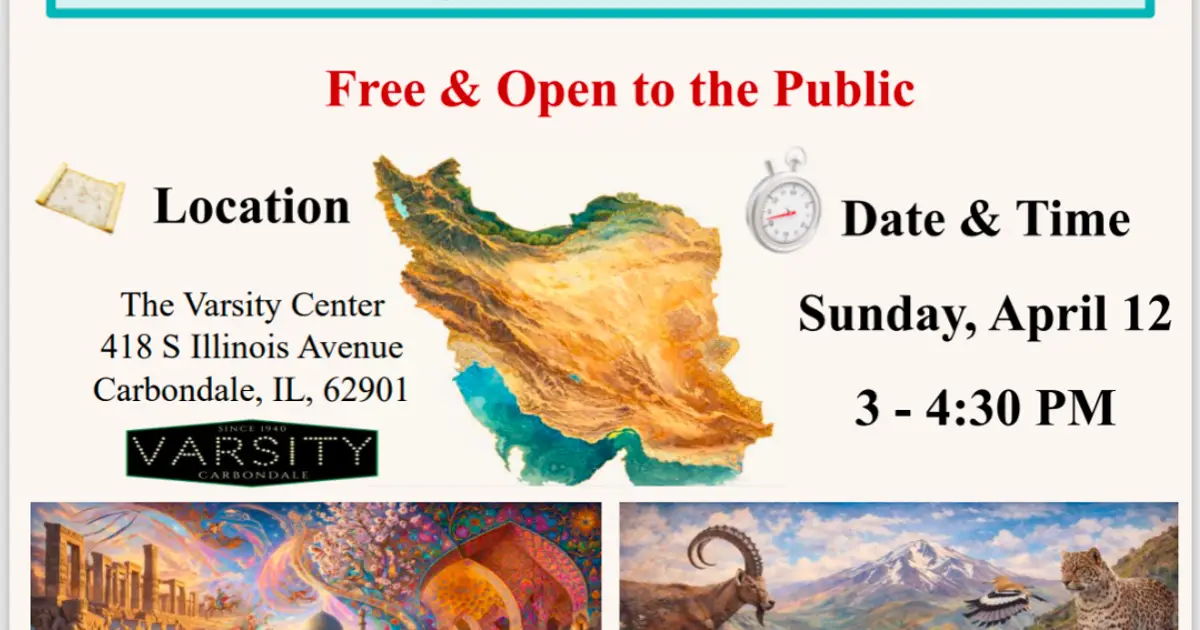 IRAN beyond the headlines panel discussion set for April 12 in Carbondale