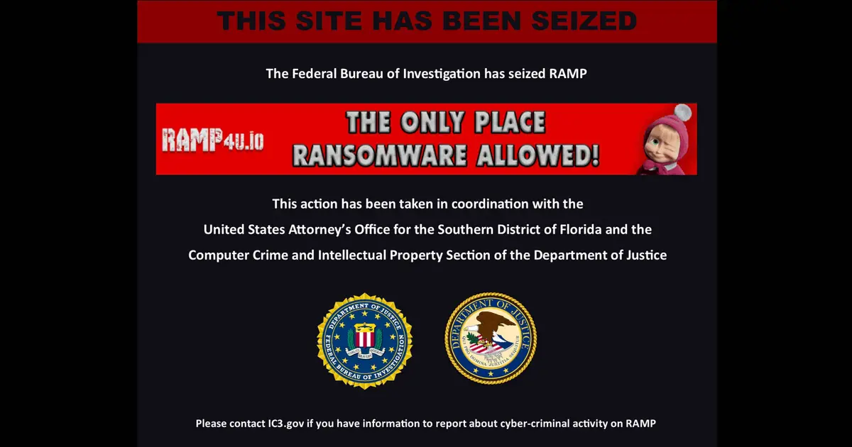 Ransomware crims forced to take off - RAMP as FBI seizes forum