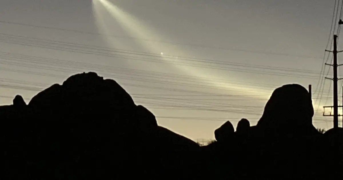 West Coast rocket launch today . Where to see SpaceX Falcon 9 in Arizona