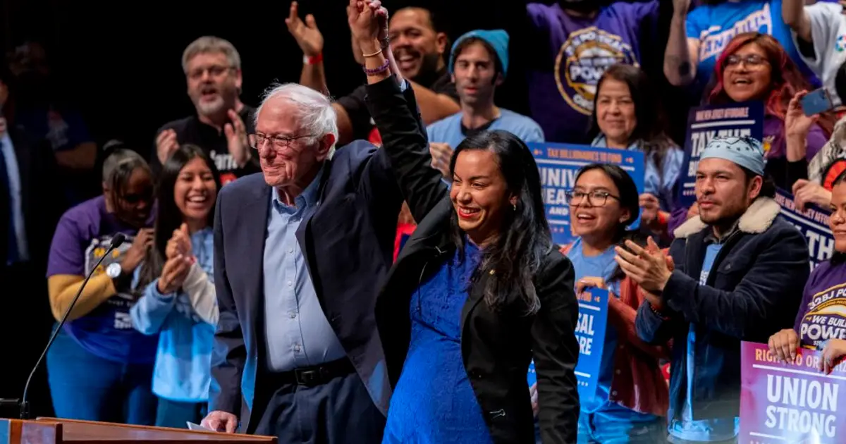 Bernie Sanders stumps for Democrat Analilia Mejia in crowded House race