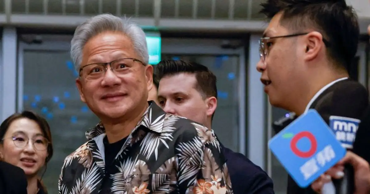 People dad  Jensen Huang praises , pushes Nvidia suppliers on mobbed Taiwan visit