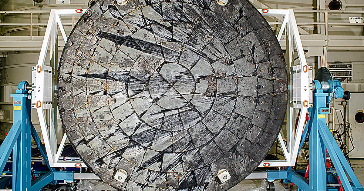 A real-time look inside spacecraft heat shields during extreme heat conditions