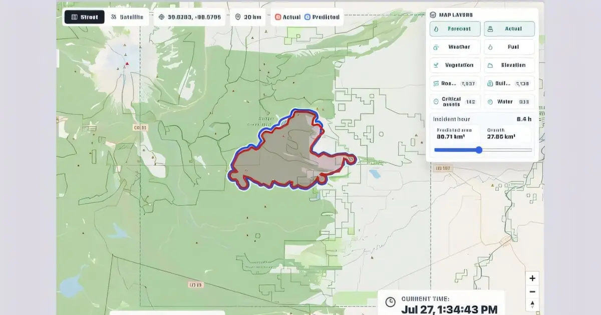 A new physics-informed AI tool aims to predict wildfire spread in real time and assist wildfire response