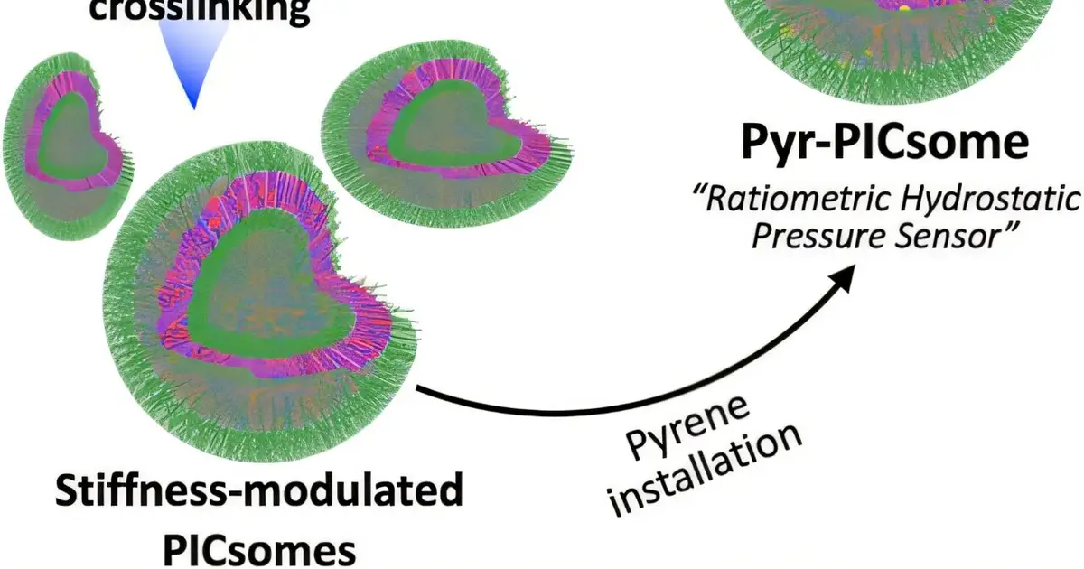 Adjustable nanosensors turn water pressure into fluorescent signals, with stiffness shaping sensitivity