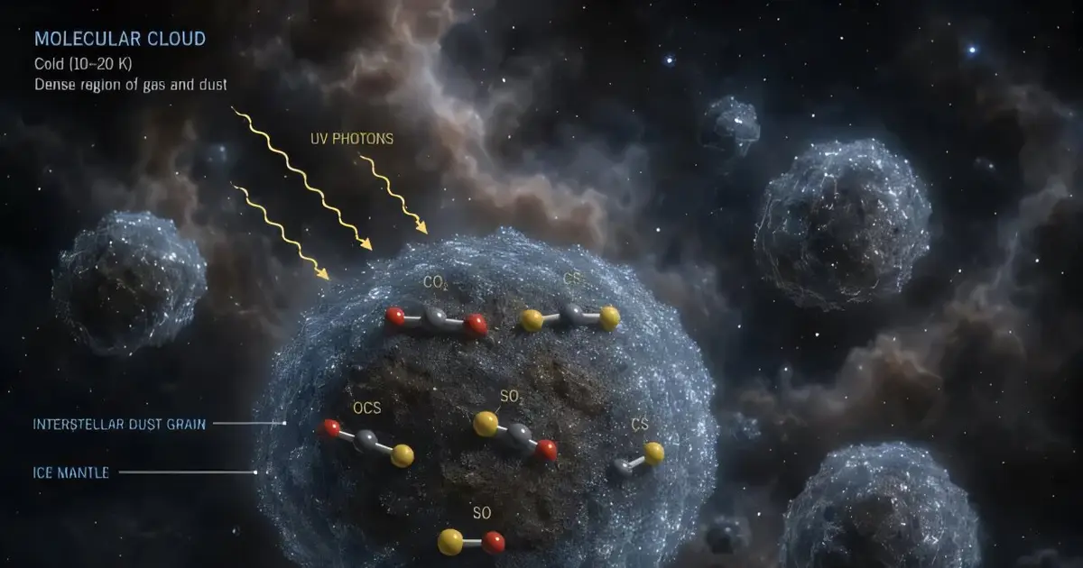Astrochemical model digs into the universe's missing sulfur