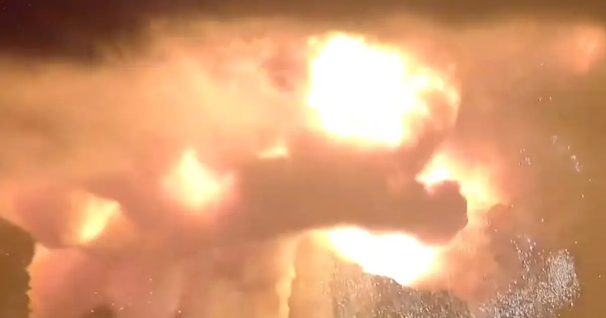 Blue Origin rocket explodes on the launch pad during an engine-firing test
