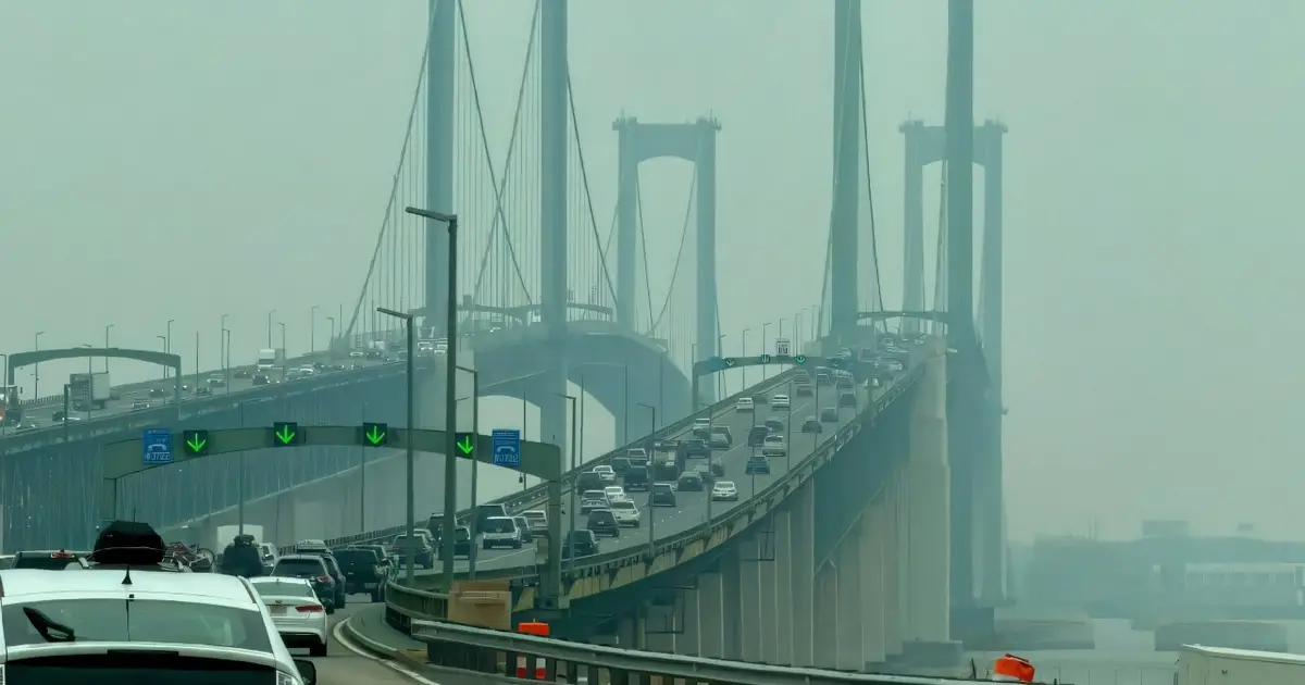 Wildfire haze hangs over eastern US—and World Cup final