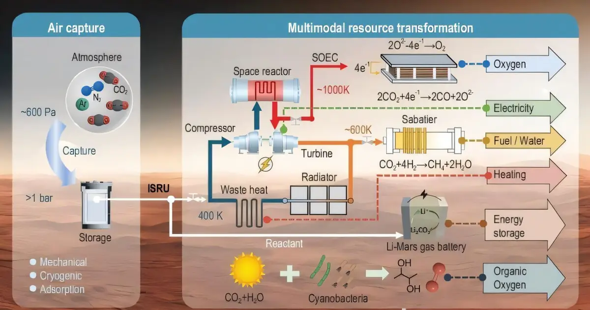 Designing in situ power stations for future Mars missions