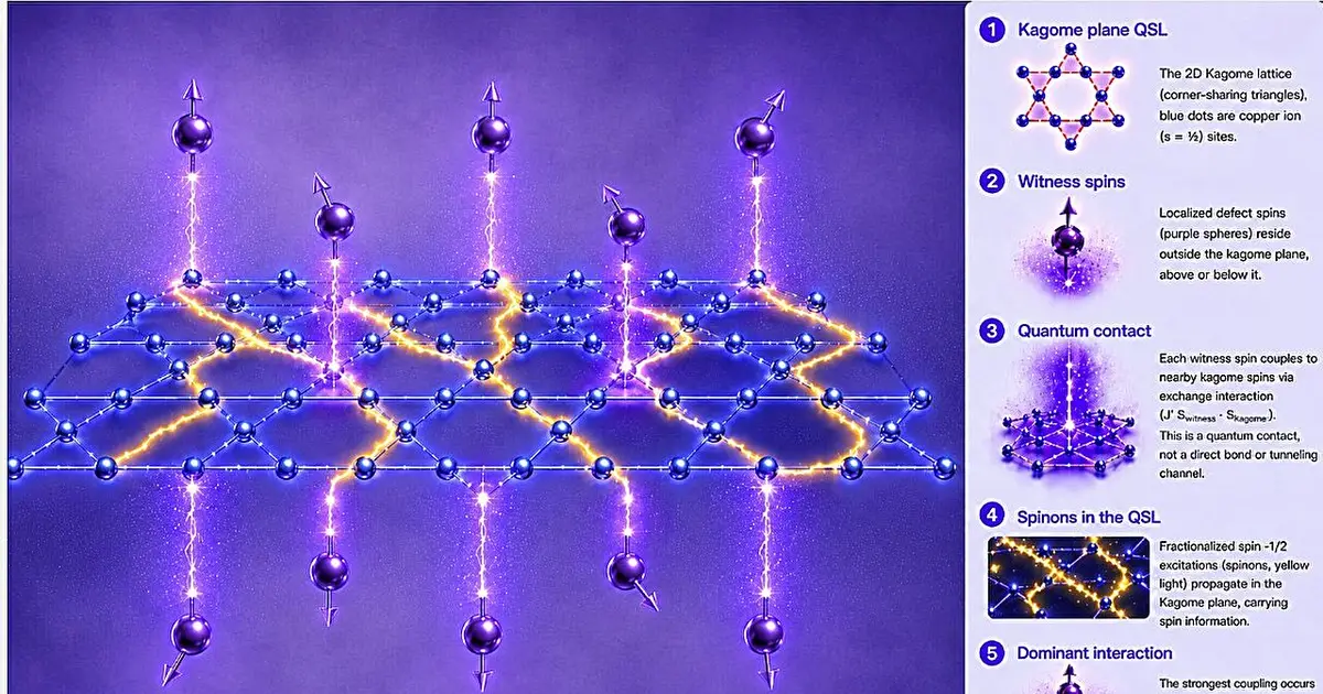 Quantum witness technique reveals spinons in quantum spin liquid candidate