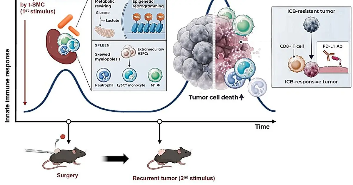 Bacterial nanoplatform reprograms spleen immune cells to help prevent cancer recurrence
