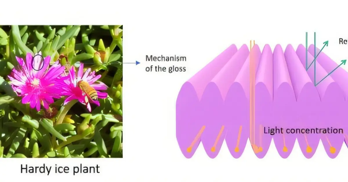 Hardy ice plant's optical innovation inspires reflective design possibilities