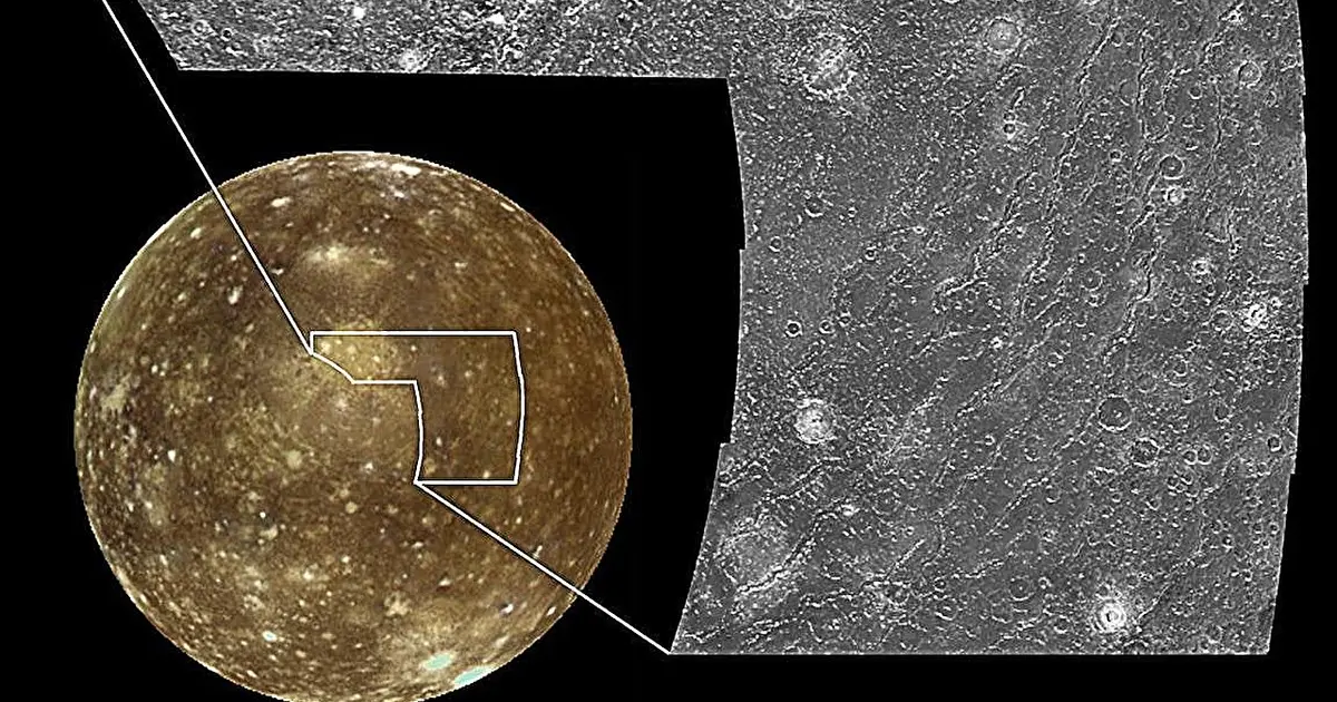 JWST peeks at Callisto's ancient scars