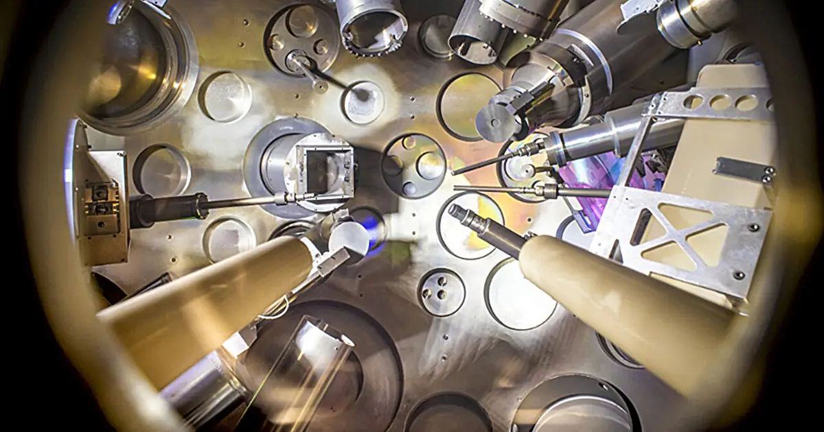 Laser experiments push helium to record shock pressures