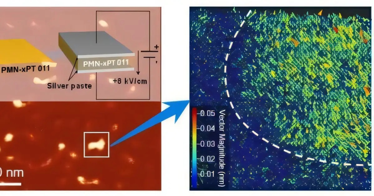 Light controls nanoscale 'bubble' domains in a ferroelectric crystal