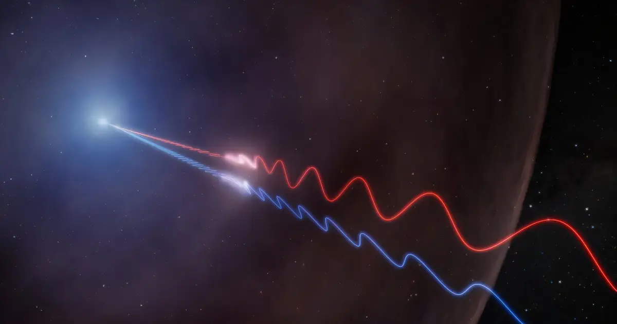 Magnetic fingerprint of a cosmic explosion detected for the first time