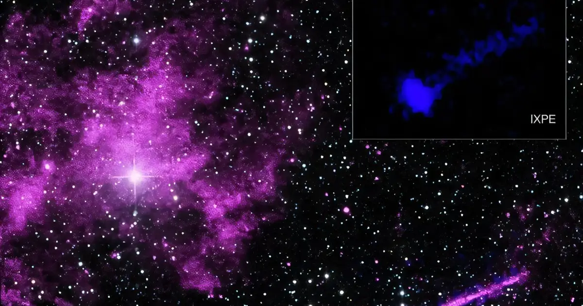 NASA space telescope maps magnetic fields of 'Lighthouse' pulsar