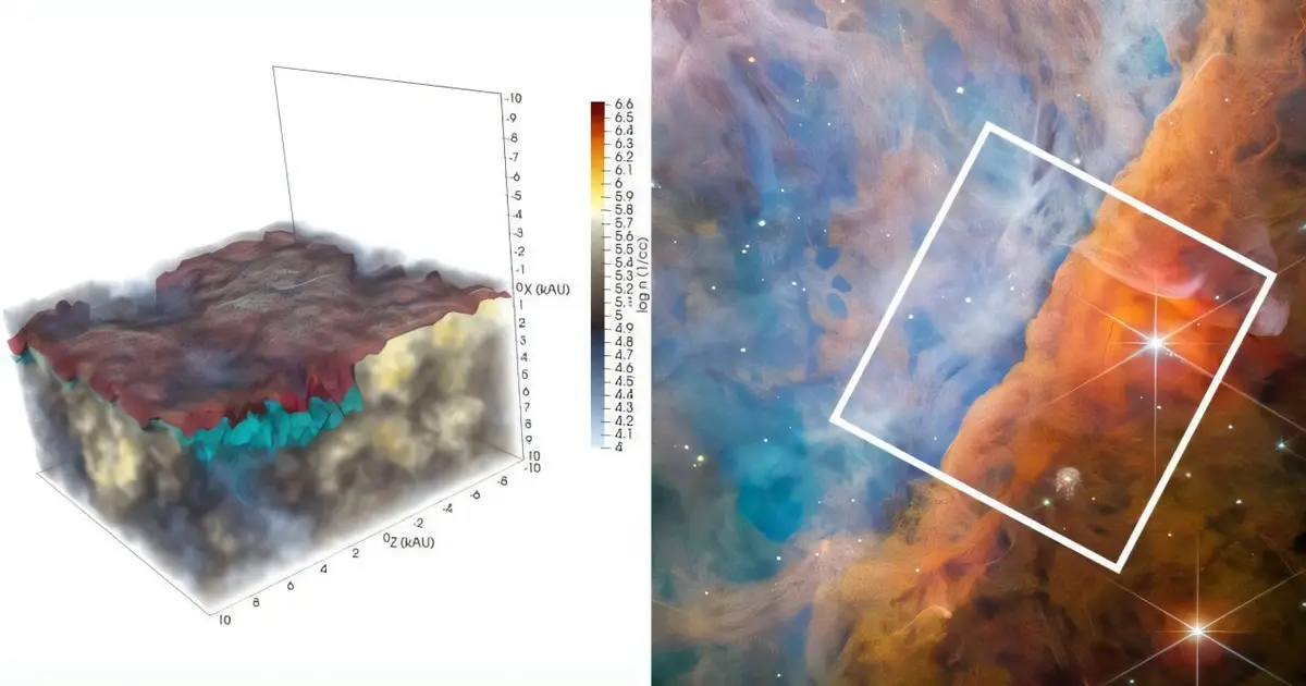 New 3D model reveals how shadows reshape chemistry in stellar nurseries