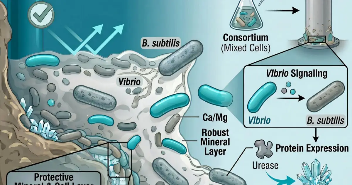 Bacteria build a mineral shield that could help marine infrastructure resist rust