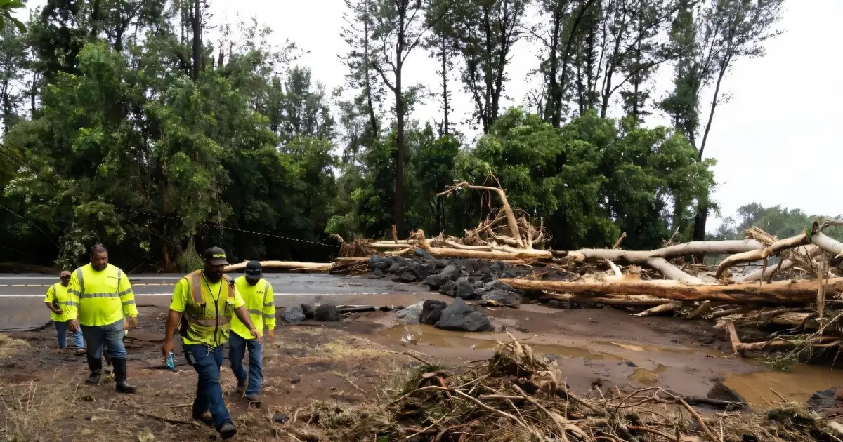 Hawaii recovery efforts begin as Lala is downgraded, moves west