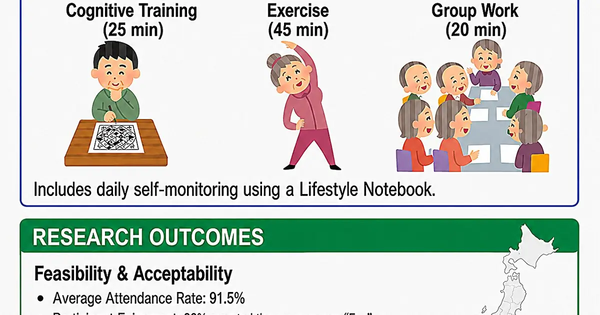 Six-month community program improves attention and diet scores in older adults
