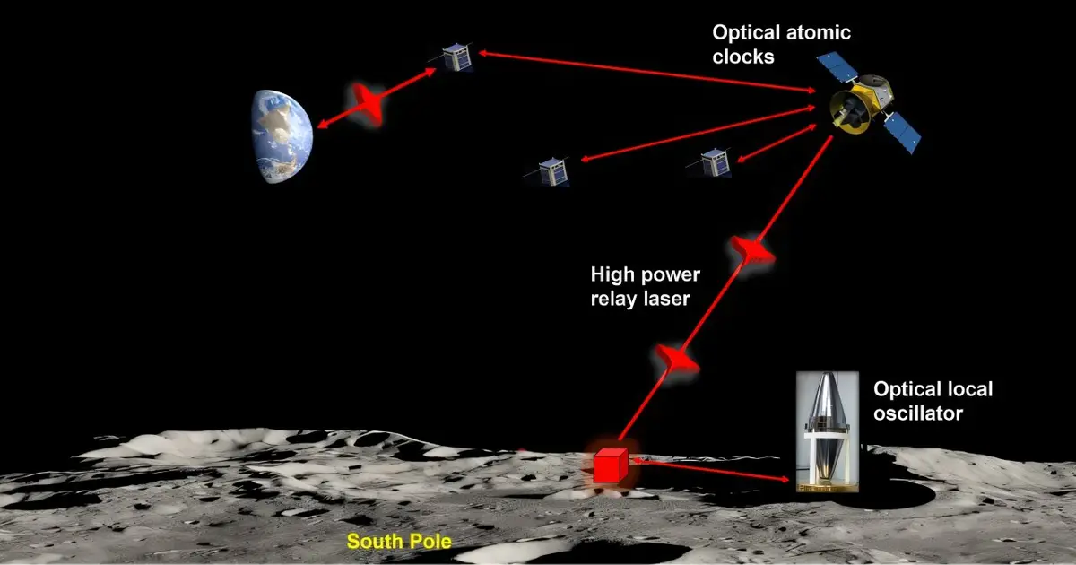 Dark lunar craters could host ultrastable lasers for moon navigation