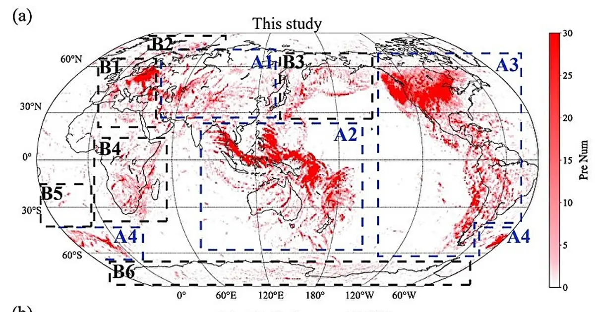 Six unusual structures identified at Earth's core-mantle boundary with the help of deep learning
