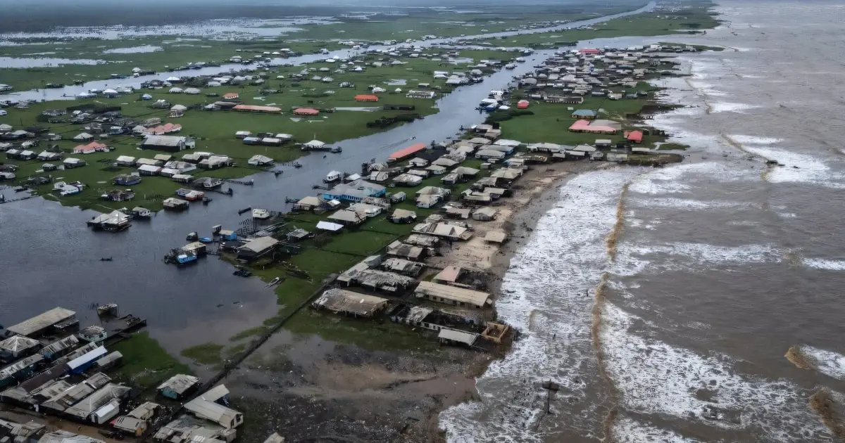 The Nigerian fishing community being eaten up by the Atlantic
