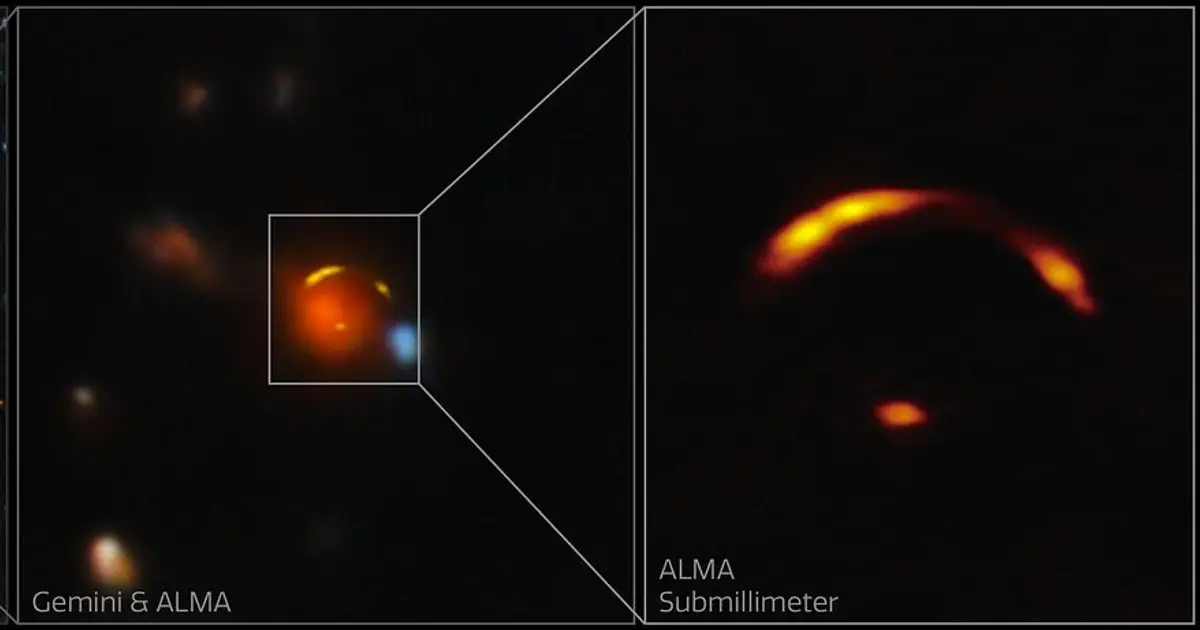 Tracing a neutrino ghost to a distant 'shadow blaster' galaxy