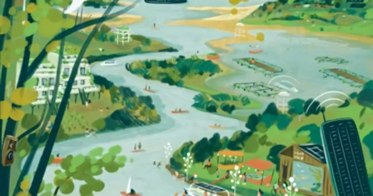 Optimistic climate futures for local communities in the UK imagined in a new report