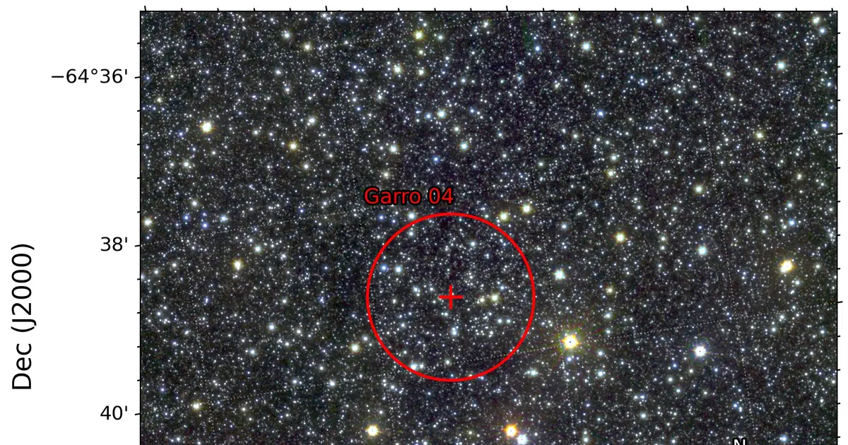 Hidden star cluster discovered in Milky Way's crowded disk defies easy classification