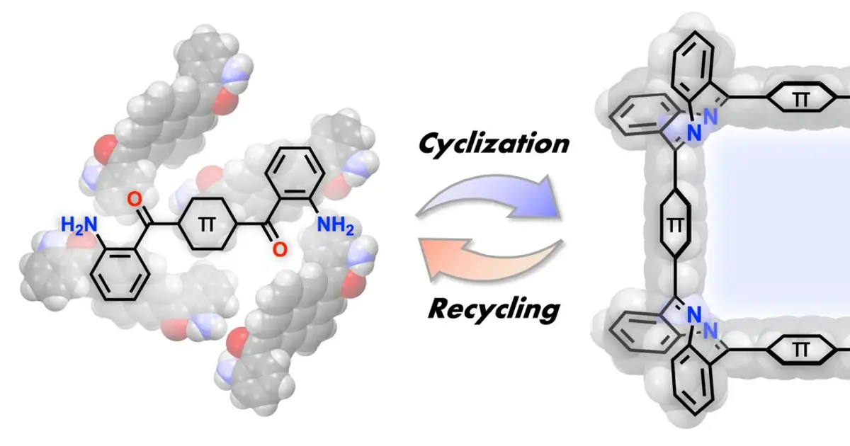 A new strategy for assembling π-conjugated panels into square molecules revealed