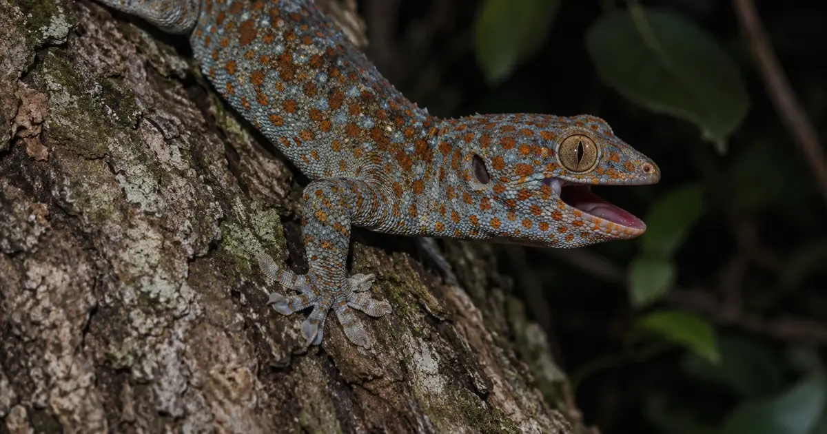 A short breath extends the mating calls of male tokay geckos