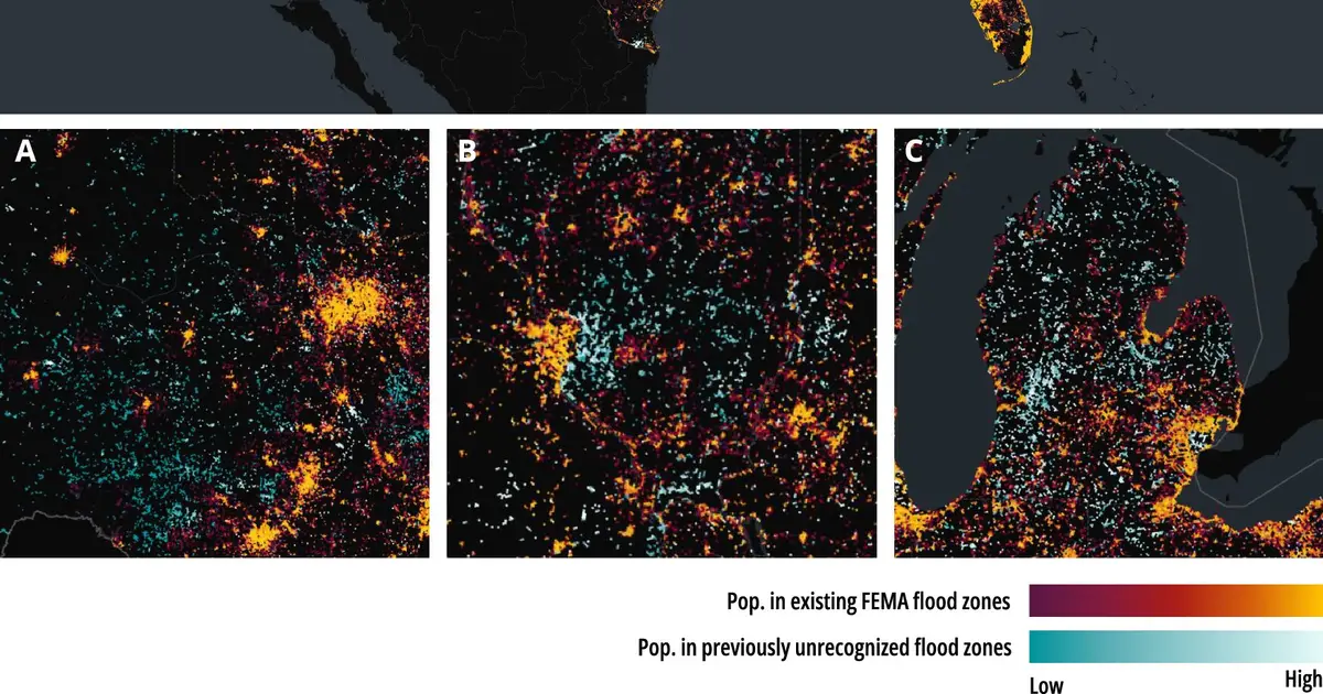 AI flood map reveals 11 million Americans may be omitted from official risk zones