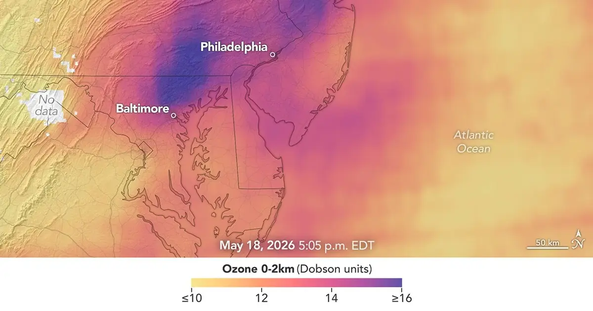 Air pollution's daily pulse over the Northeast