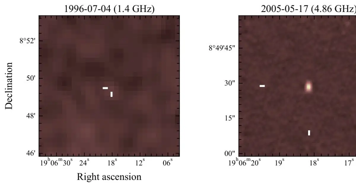 Bizarre galactic radio source remains active for two decades with no detectable X-rays