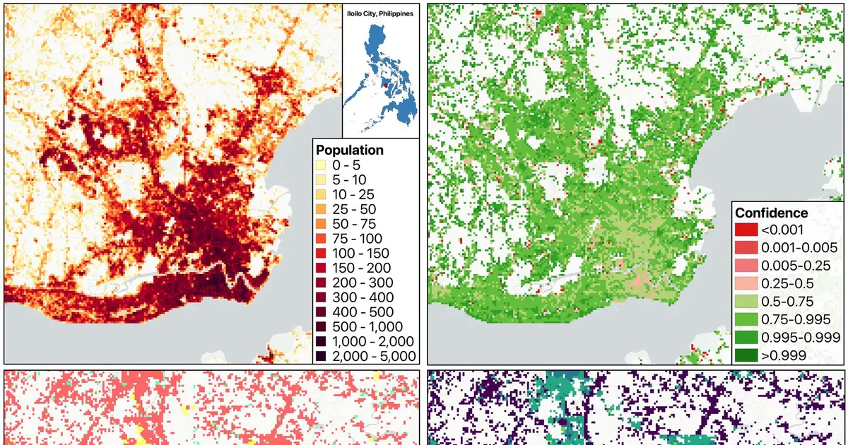 Global population dataset uses buildings to reveal people's daily movement patterns