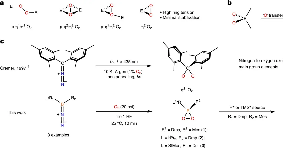Chemists discover and isolate a new boron–oxygen molecule